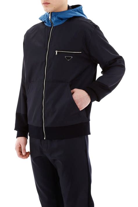 prada zip sweatshirt|black prada sweatshirt.